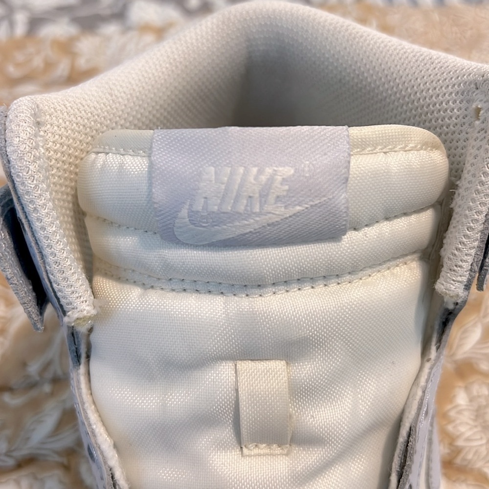 Nike Dunk High Sail Football Grey Nike High-Top Sneakers Size 8 - Picture 4 of 14